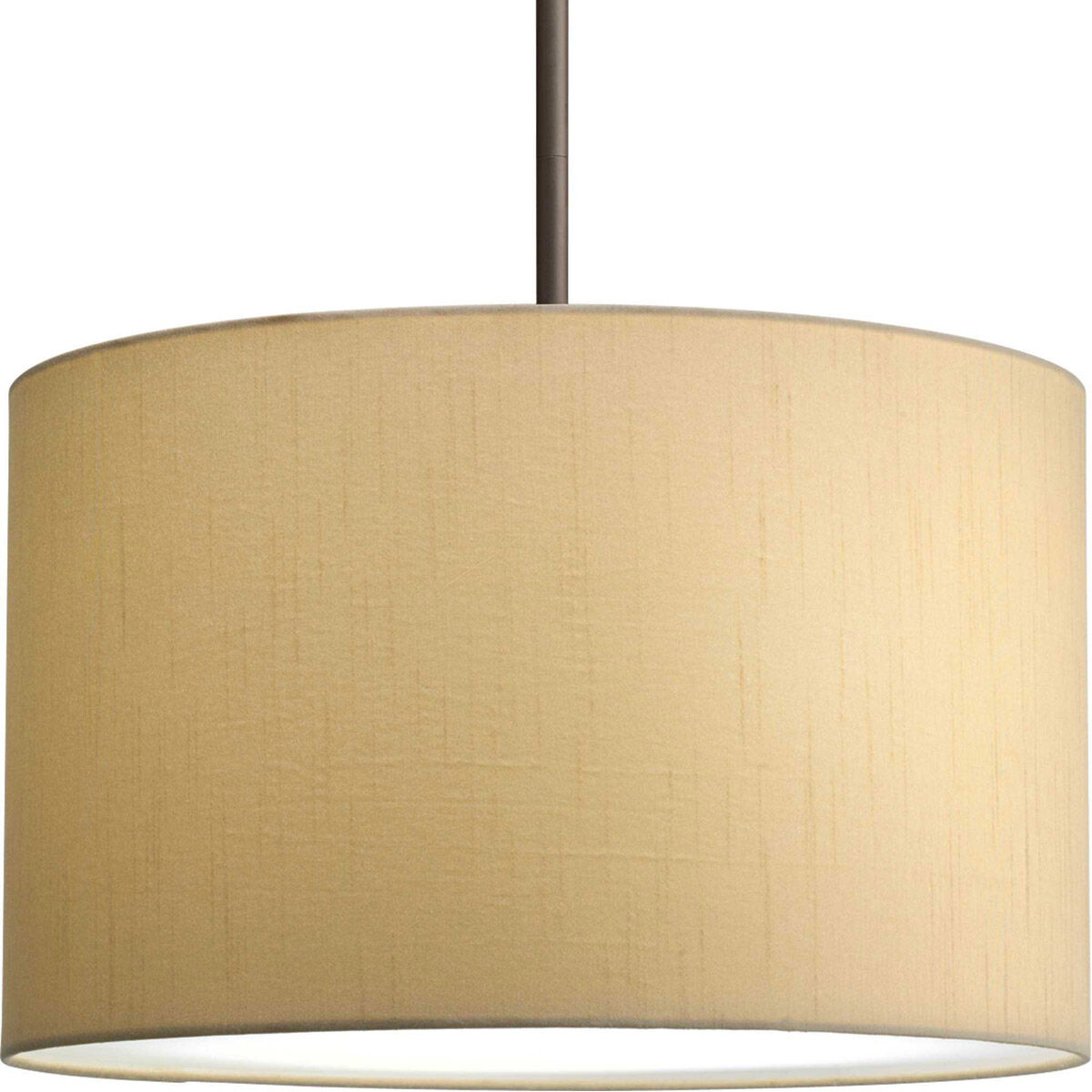Markor 16 inch Beige Silk Pendant Ceiling Light